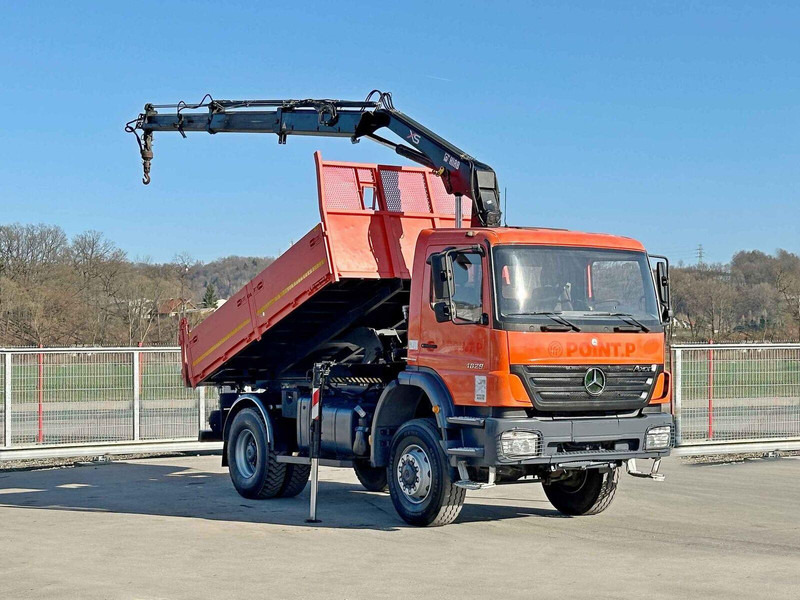 Mercedes-Benz AXOR 1829 * HIAB 1111 HIDUO + FUNK * TOP * 4x4 - شاحنة قلاب, شاحنة كرين: صورة 2 Mercedes-Benz AXOR 1829 * HIAB 1111 HIDUO + FUNK * TOP * 4x4 - شاحنة قلاب, شاحنة كرين: صورة 2