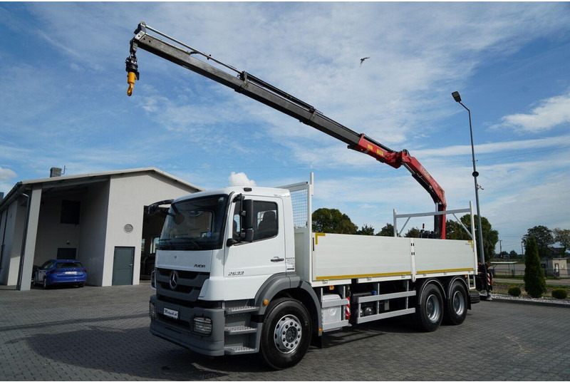 Mercedes-Benz / AXOR 2633 / 6X4 / SKRZYNIOWY - 6,55 M / MOCNA PODŁOGA / HDS FA - شاحنات مسطحة, شاحنة كرين: صورة 2 Mercedes-Benz / AXOR 2633 / 6X4 / SKRZYNIOWY - 6,55 M / MOCNA PODŁOGA / HDS FA - شاحنات مسطحة, شاحنة كرين: صورة 2