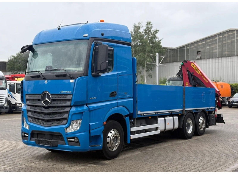 Mercedes-Benz Actros 2545 - Flatbed + crane 6x2 - شاحنات مسطحة, شاحنة كرين: صورة 1 Mercedes-Benz Actros 2545 - Flatbed + crane 6x2 - شاحنات مسطحة, شاحنة كرين: صورة 1
