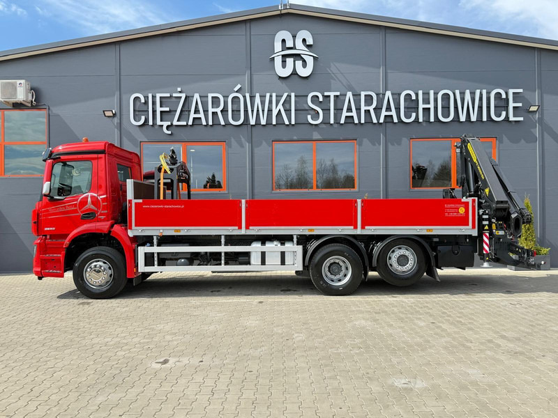 Mercedes-Benz Arocs Actros 2532 / E6 / 6x2 / skrzynia + żuraw Palfinger / budo - شاحنات مسطحة, شاحنة كرين: صورة 3 Mercedes-Benz Arocs Actros 2532 / E6 / 6x2 / skrzynia + żuraw Palfinger / budo - شاحنات مسطحة, شاحنة كرين: صورة 3