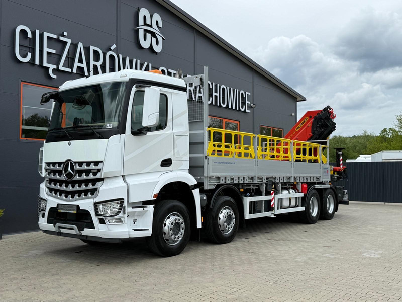 Mercedes-Benz Arocs Actros 3236 // E6 // 8x4 // Palfinger PK4800 - شاحنات مسطحة, شاحنة كرين: صورة 1 Mercedes-Benz Arocs Actros 3236 // E6 // 8x4 // Palfinger PK4800 - شاحنات مسطحة, شاحنة كرين: صورة 1