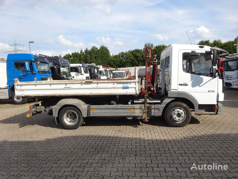 Mercedes-Benz Atego 818 - 3 way tipper+crane - شاحنة قلاب, شاحنة كرين: صورة 4 Mercedes-Benz Atego 818 - 3 way tipper+crane - شاحنة قلاب, شاحنة كرين: صورة 4