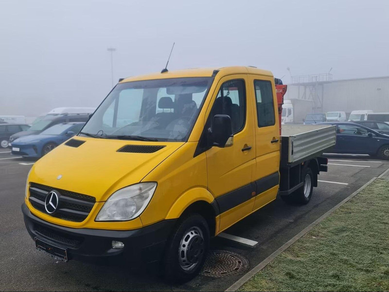 Mercedes-Benz Sprinter 519 CDI Doka - Flatbed truck + crane - شاحنات مسطحة, شاحنة كرين: صورة 1 Mercedes-Benz Sprinter 519 CDI Doka - Flatbed truck + crane - شاحنات مسطحة, شاحنة كرين: صورة 1