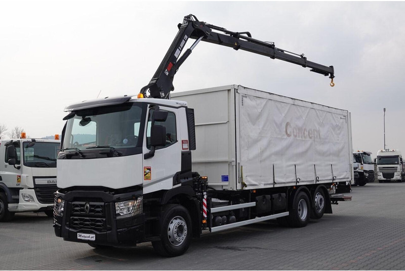 Renault C 380 / 6x2 / SKRZYNIOWY / HDS HIAB 138 B-3 WYSÓW 10,5 M / ROTAT - شاحنة ذات ستائر جانبية: صورة 2 Renault C 380 / 6x2 / SKRZYNIOWY / HDS HIAB 138 B-3 WYSÓW 10,5 M / ROTAT - شاحنة ذات ستائر جانبية: صورة 2