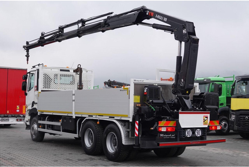Renault C 380 / 6x4 / SKRZYNIOWY 6,6 m / + HDS HIAB 188 x-hiduo wysów: 1 - شاحنات مسطحة, شاحنة كرين: صورة 3 Renault C 380 / 6x4 / SKRZYNIOWY 6,6 m / + HDS HIAB 188 x-hiduo wysów: 1 - شاحنات مسطحة, شاحنة كرين: صورة 3