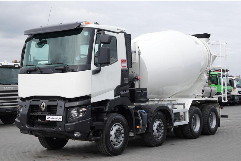 Renault C 380 / 8X4 / BETONOMIESZARKA / GRUSZKA / LIEBHERR 9 M3 / EURO 6 - شاحنة خلاطة خرسانة: صورة 1 Renault C 380 / 8X4 / BETONOMIESZARKA / GRUSZKA / LIEBHERR 9 M3 / EURO 6 - شاحنة خلاطة خرسانة: صورة 1
