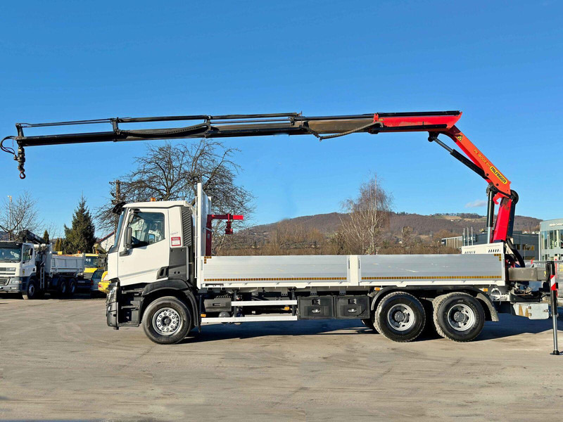 Renault C 380 *PRITSCHE 6,80m * PK 18002-EH C + FUNK*6x4 - شاحنات مسطحة, شاحنة كرين: صورة 5 Renault C 380 *PRITSCHE 6,80m * PK 18002-EH C + FUNK*6x4 - شاحنات مسطحة, شاحنة كرين: صورة 5