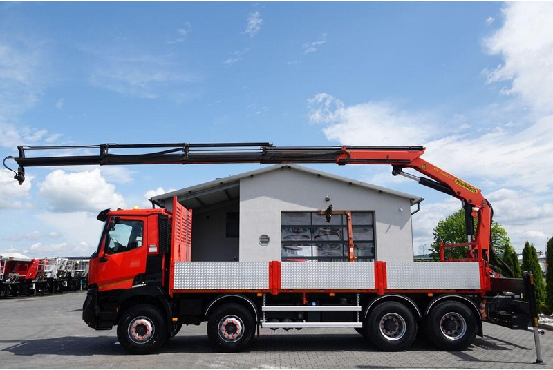 Renault C 430 / 8x4 / SKRZYNIOWY 7 M + HDS PALFINGER PK 24001-K C / WYSÓ - شاحنات مسطحة, شاحنة كرين: صورة 4 Renault C 430 / 8x4 / SKRZYNIOWY 7 M + HDS PALFINGER PK 24001-K C / WYSÓ - شاحنات مسطحة, شاحنة كرين: صورة 4