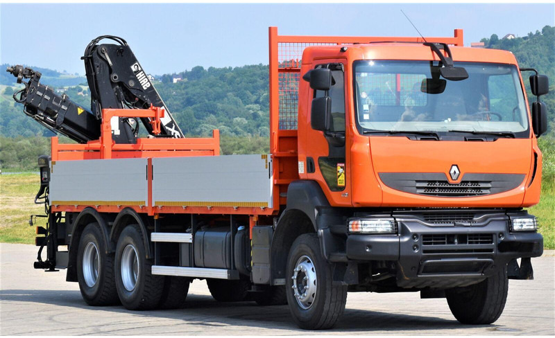 Renault KERAX 410 * HIAB 144 B-3 HIDUO / 6x4 * TOP - شاحنات مسطحة, شاحنة كرين: صورة 3 Renault KERAX 410 * HIAB 144 B-3 HIDUO / 6x4 * TOP - شاحنات مسطحة, شاحنة كرين: صورة 3