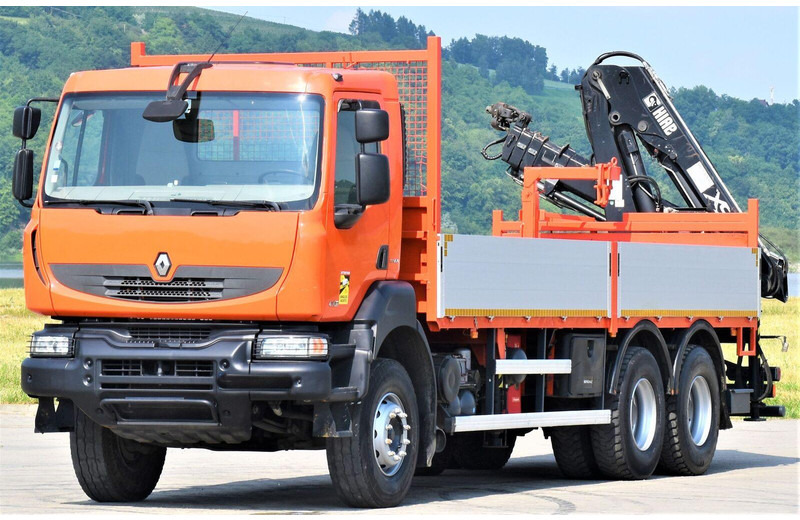 Renault KERAX 410 * HIAB 144 B-3 HIDUO / 6x4 * TOP - شاحنات مسطحة, شاحنة كرين: صورة 4 Renault KERAX 410 * HIAB 144 B-3 HIDUO / 6x4 * TOP - شاحنات مسطحة, شاحنة كرين: صورة 4