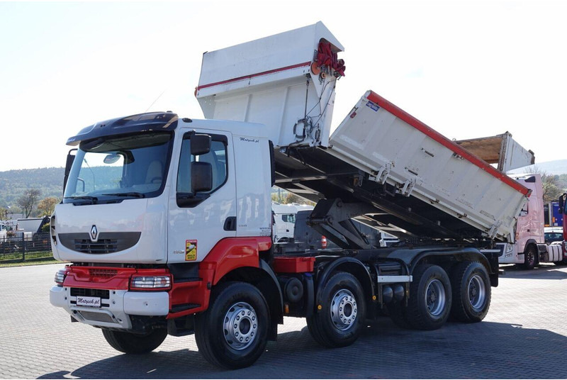 Renault KERAX 480 / 8x4 / WYWROTKA / HYDROBURTA / HYDROKLAPA / BORDMATIC - شاحنة قلاب: صورة 1 Renault KERAX 480 / 8x4 / WYWROTKA / HYDROBURTA / HYDROKLAPA / BORDMATIC - شاحنة قلاب: صورة 1