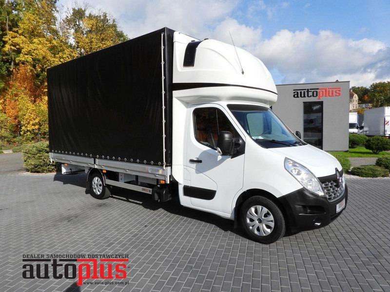 Renault MASTER PLANDEKA 10 PALET WEBASTO TEMPOMAT KLIMATYZACJA 170KM [ - شاحنة مغلقة بستائر جانبية: صورة 1 Renault MASTER PLANDEKA 10 PALET WEBASTO TEMPOMAT KLIMATYZACJA 170KM [ - شاحنة مغلقة بستائر جانبية: صورة 1