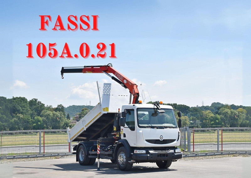 Renault MIDLUM 300 DXI - شاحنة قلاب, شاحنة كرين: صورة 1 Renault MIDLUM 300 DXI - شاحنة قلاب, شاحنة كرين: صورة 1