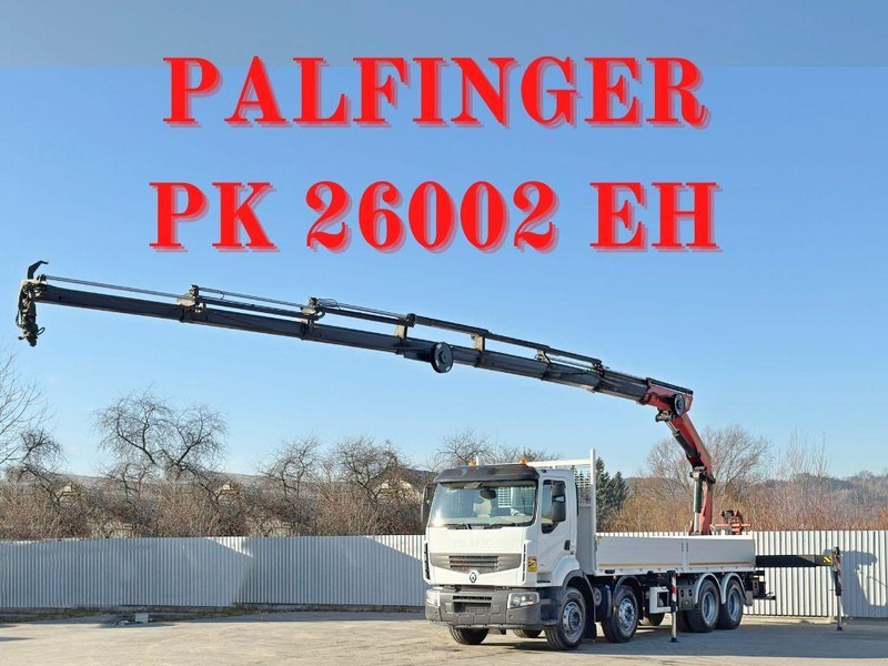 Renault Premium 430 DXI * PRITSCHE 7,40m *PK 26002 EH - شاحنات مسطحة, شاحنة كرين: صورة 1 Renault Premium 430 DXI * PRITSCHE 7,40m *PK 26002 EH - شاحنات مسطحة, شاحنة كرين: صورة 1