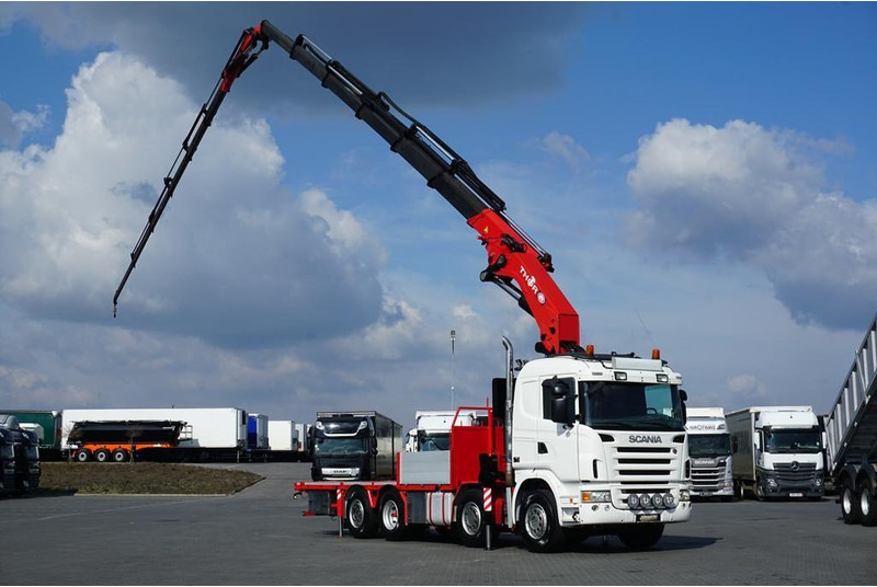 Scania G 480 / 8 X 2 / SKRZYNIOWY + HDS / HMF THOR - O K6 + JIB FJ 2000 - شاحنات مسطحة, شاحنة كرين: صورة 1 Scania G 480 / 8 X 2 / SKRZYNIOWY + HDS / HMF THOR - O K6 + JIB FJ 2000 - شاحنات مسطحة, شاحنة كرين: صورة 1