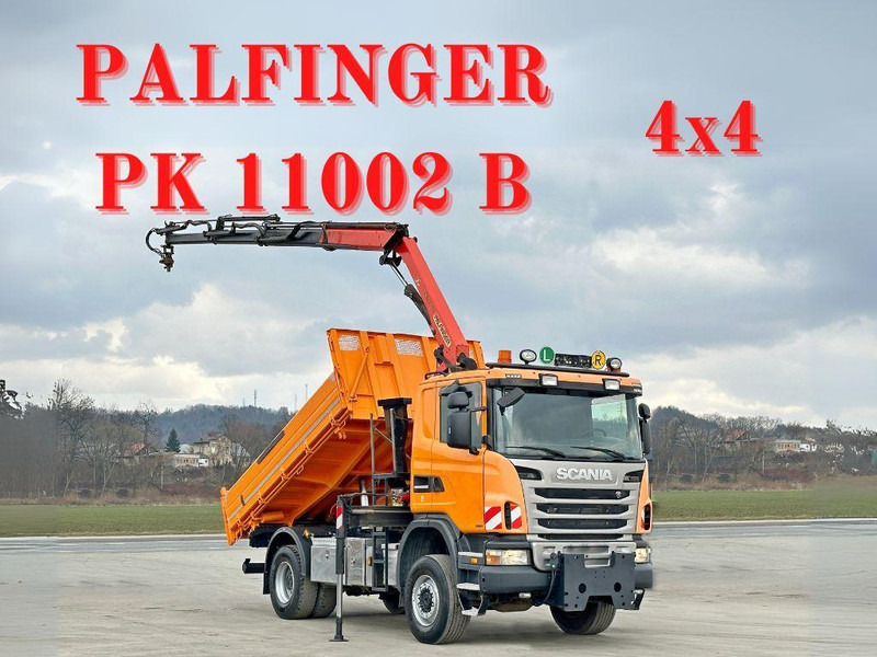 Scania G360 Kipper 4,10m *PK 11002 B + FUNK *4x4 - شاحنة قلاب, شاحنة كرين: صورة 1 Scania G360 Kipper 4,10m *PK 11002 B + FUNK *4x4 - شاحنة قلاب, شاحنة كرين: صورة 1