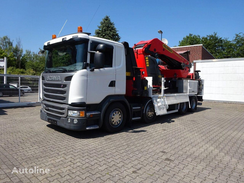 Scania G410 - Flatbed+crane - شاحنات مسطحة, شاحنة كرين: صورة 1 Scania G410 - Flatbed+crane - شاحنات مسطحة, شاحنة كرين: صورة 1