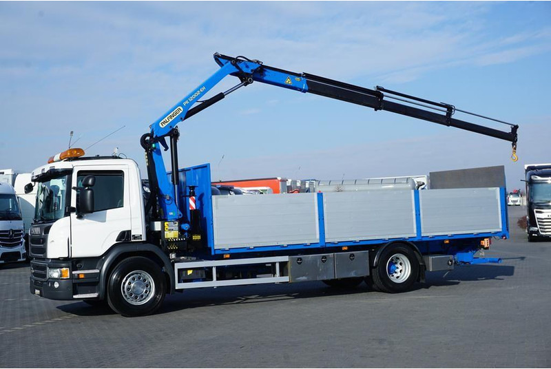 Scania P 250 / ACC / SKRZYNIOWY + HDS + WINDA / PALFINGER PK 12 002 - E - شاحنات مسطحة, شاحنة كرين: صورة 3 Scania P 250 / ACC / SKRZYNIOWY + HDS + WINDA / PALFINGER PK 12 002 - E - شاحنات مسطحة, شاحنة كرين: صورة 3