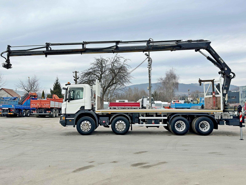 Scania P 410*PLATFORM 7,00m*HIAB 244 E-5 HIPRO+FUNK/8x4 - شاحنات مسطحة, شاحنة كرين: صورة 5 Scania P 410*PLATFORM 7,00m*HIAB 244 E-5 HIPRO+FUNK/8x4 - شاحنات مسطحة, شاحنة كرين: صورة 5