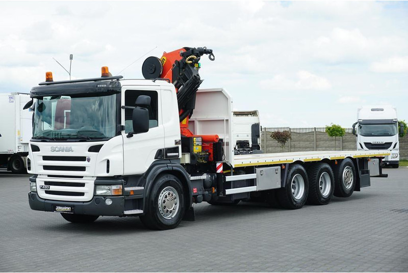Scania P 420 / 8 X 4 / TRIDEM / SKRZYNIOWY + HDS / PALFINGER PK 26002 / - شاحنات مسطحة, شاحنة كرين: صورة 2 Scania P 420 / 8 X 4 / TRIDEM / SKRZYNIOWY + HDS / PALFINGER PK 26002 / - شاحنات مسطحة, شاحنة كرين: صورة 2