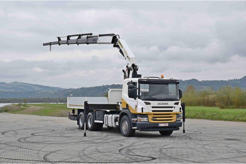 Scania P 420 - شاحنات مسطحة, شاحنة كرين: صورة 2 Scania P 420 - شاحنات مسطحة, شاحنة كرين: صورة 2