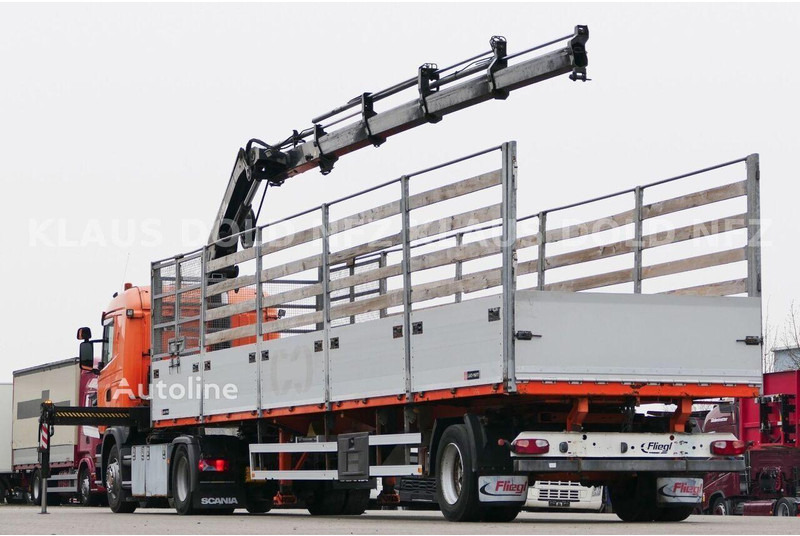 Scania R 410 - Flatbed+crane - شاحنات مسطحة, شاحنة كرين: صورة 4 Scania R 410 - Flatbed+crane - شاحنات مسطحة, شاحنة كرين: صورة 4