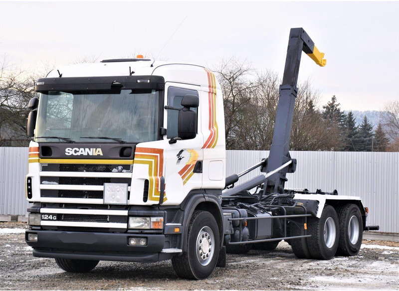 Scania R124 470 Abrollkipper * 6x2 * Motor Problem - شاحنة برافعة خطافية: صورة 2 Scania R124 470 Abrollkipper * 6x2 * Motor Problem - شاحنة برافعة خطافية: صورة 2