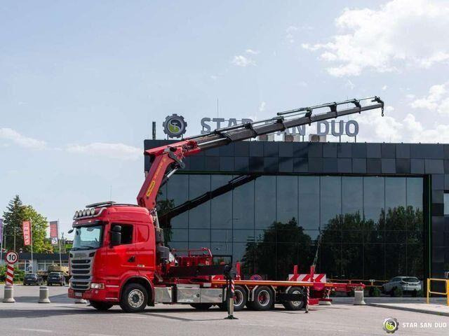 Scania R450 8x4 Palfinger PK 65002 SH HDS Crane - شاحنات مسطحة, شاحنة كرين: صورة 1 Scania R450 8x4 Palfinger PK 65002 SH HDS Crane - شاحنات مسطحة, شاحنة كرين: صورة 1