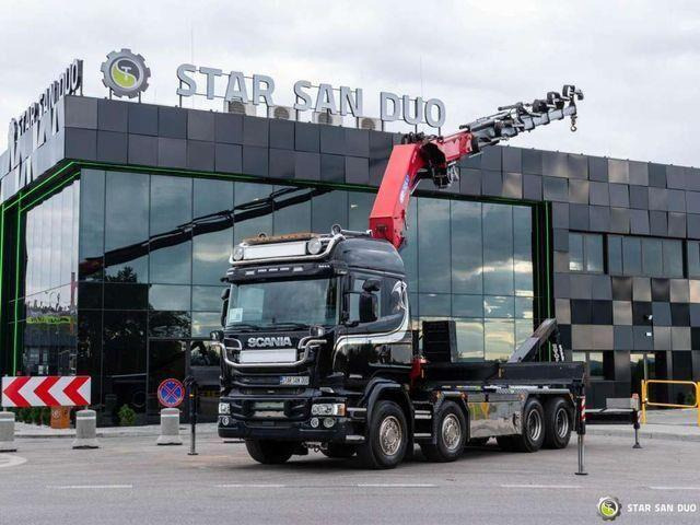 Scania R580 8x4 HMF 5020-K6, JOAB L20 5200AK Hooklift - شاحنة برافعة خطافية, شاحنة كرين: صورة 3 Scania R580 8x4 HMF 5020-K6, JOAB L20 5200AK Hooklift - شاحنة برافعة خطافية, شاحنة كرين: صورة 3