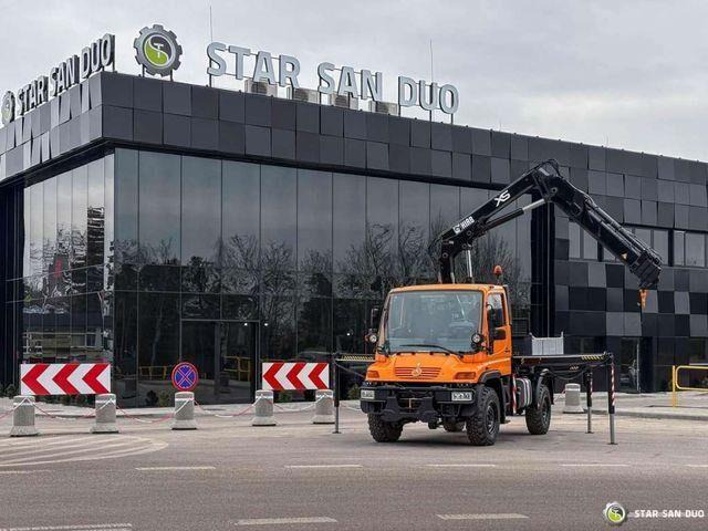 آلة حرث الحديقة Unimog Mercedes-Benz UNIMOG U300 4x4 HIAB 122 D-3 CRANE: صورة 7
