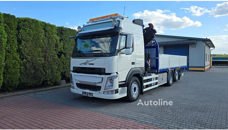 Volvo FM 500 - Flatbed+crane 6x2 - شاحنات مسطحة, شاحنة كرين: صورة 1 Volvo FM 500 - Flatbed+crane 6x2 - شاحنات مسطحة, شاحنة كرين: صورة 1
