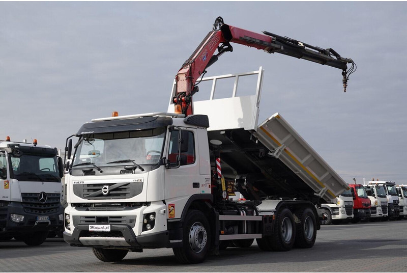 Volvo FMX 370 / 6X4 / WYWROTKA + HDS FASSI F165XP / MAX UDŹWIG 5200KG - شاحنة قلاب: صورة 1 Volvo FMX 370 / 6X4 / WYWROTKA + HDS FASSI F165XP / MAX UDŹWIG 5200KG - شاحنة قلاب: صورة 1
