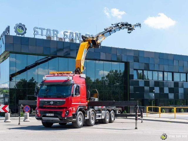 Volvo FMX 500 8x2 Effer 585 Fly Jib Winch Crane Kran - شاحنات مسطحة, شاحنة كرين: صورة 1 Volvo FMX 500 8x2 Effer 585 Fly Jib Winch Crane Kran - شاحنات مسطحة, شاحنة كرين: صورة 1