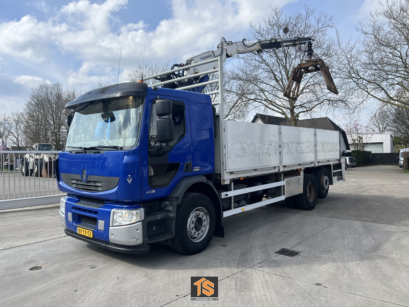 Renault PREMIUM LANDER 430.26 6X2 EL 2M ROLLKRAN - Kennis R16/7 - NL TOP TRUCK - شاحنات مسطحة, شاحنة كرين: صورة 1 Renault PREMIUM LANDER 430.26 6X2 EL 2M ROLLKRAN - Kennis R16/7 - NL TOP TRUCK - شاحنات مسطحة, شاحنة كرين: صورة 1