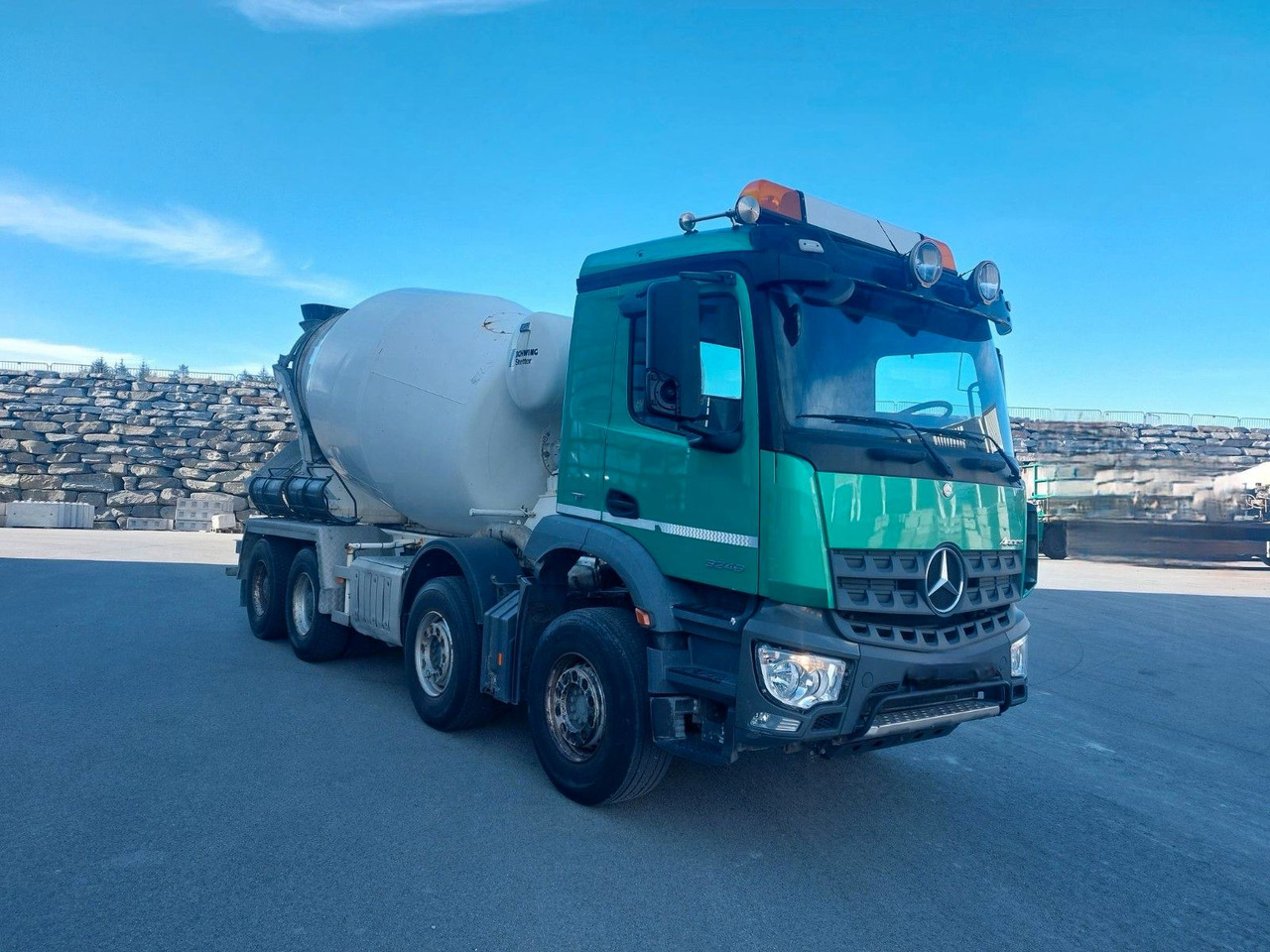 شاحنة خلاطة خرسانة Mercedes-Benz 3246 8x4 / 9 m3 stetter: صورة 1