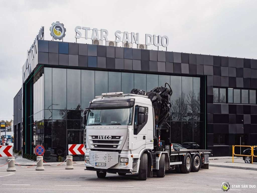 Iveco STRALIS AS320S50Y 8x2 HMF 8520-0K6 FLY JIB Winc - شاحنة كرين: صورة 5 Iveco STRALIS AS320S50Y 8x2 HMF 8520-0K6 FLY JIB Winc - شاحنة كرين: صورة 5