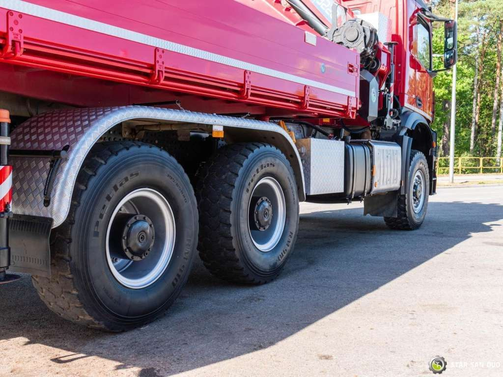 شاحنة كرين Mercedes-Benz  AROCS 3345 6x6 HMF 3220 Winch Crane tipper: صورة 20