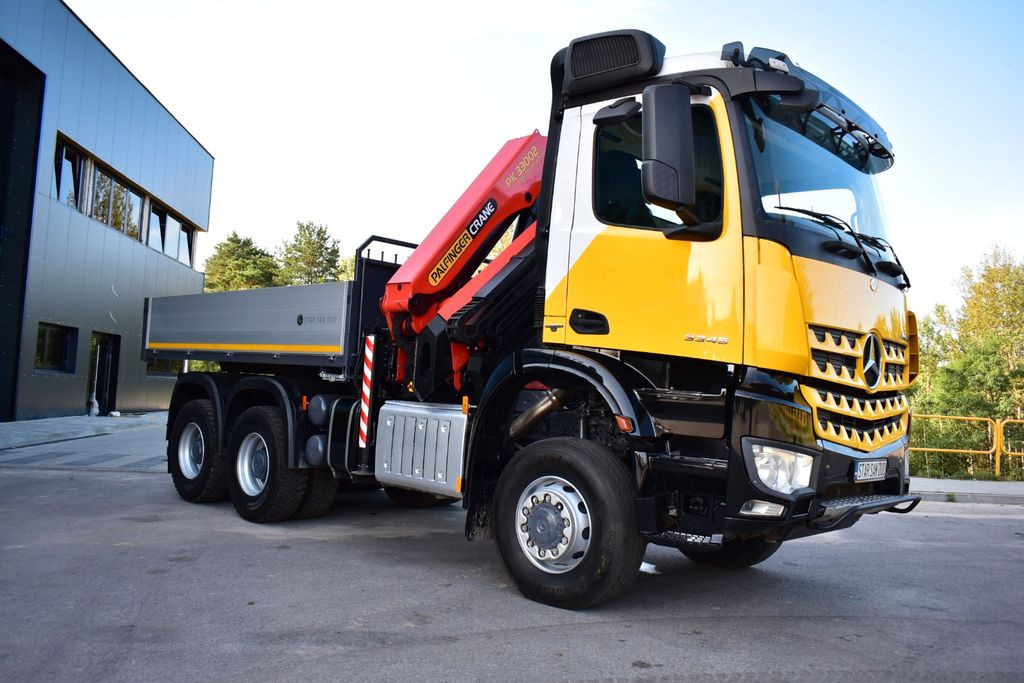 Mercedes-Benz AROCS 3345 6x6 PALFINGER PK 33002 EURO 6 KRAN - شاحنة كرين, شاحنات مسطحة: صورة 3 Mercedes-Benz AROCS 3345 6x6 PALFINGER PK 33002 EURO 6 KRAN - شاحنة كرين, شاحنات مسطحة: صورة 3