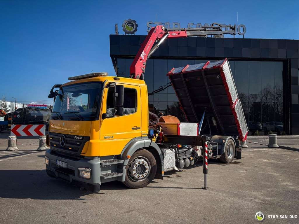 Mercedes-Benz AXOR 1824 4x2 HMF 975 HDS Crane Rotator Kipper Mercedes-Benz AXOR 1824 4x2 HMF 975 HDS Crane Rotator Kipper - شاحنة قلاب: صورة 4 Mercedes-Benz AXOR 1824 4x2 HMF 975 HDS Crane Rotator Kipper Mercedes-Benz AXOR 1824 4x2 HMF 975 HDS Crane Rotator Kipper - شاحنة قلاب: صورة 4
