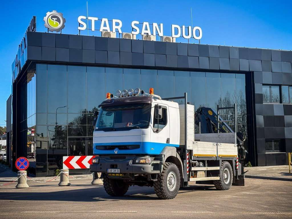 Renault KERAX 270 4x4 PALFINGER PK 16502 CRANE WINCH - شاحنة كرين, شاحنات مسطحة: صورة 5 Renault KERAX 270 4x4 PALFINGER PK 16502 CRANE WINCH - شاحنة كرين, شاحنات مسطحة: صورة 5