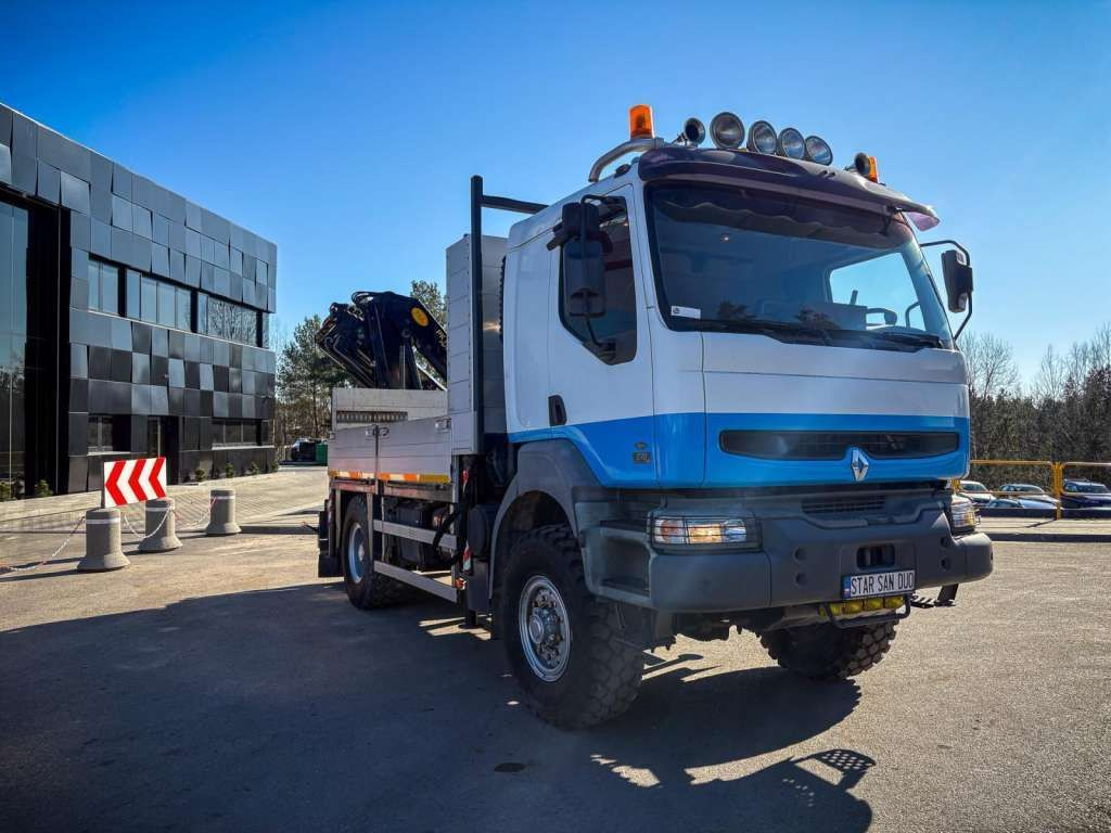 Renault KERAX 270 4x4 PALFINGER PK 16502 CRANE WINCH - شاحنة كرين, شاحنات مسطحة: صورة 2 Renault KERAX 270 4x4 PALFINGER PK 16502 CRANE WINCH - شاحنة كرين, شاحنات مسطحة: صورة 2