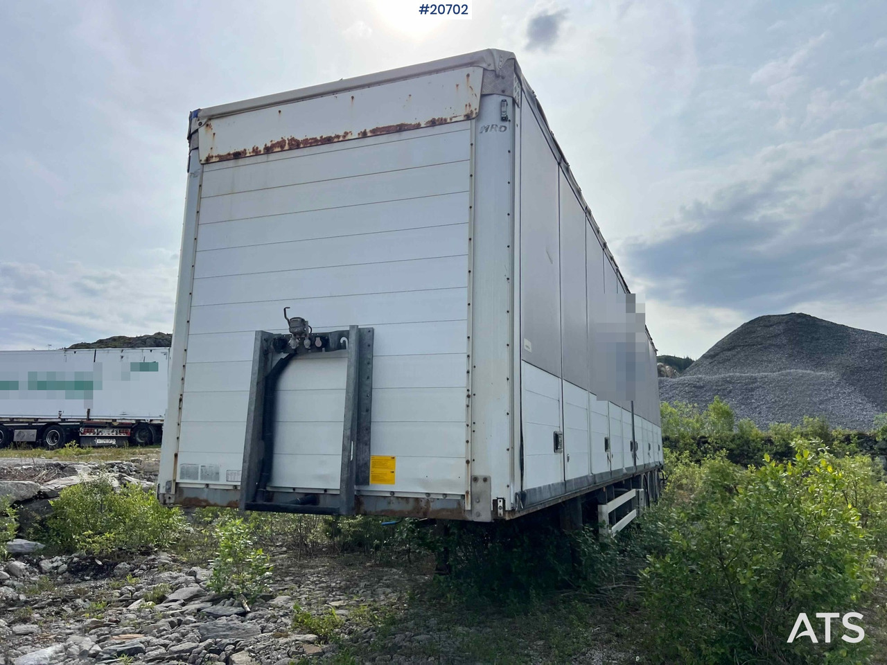HRD 3 akslet kapelltralle rep.objekt m/ full sideåpning - نصف مقطورة بصندوق مغلق: صورة 5 HRD 3 akslet kapelltralle rep.objekt m/ full sideåpning - نصف مقطورة بصندوق مغلق: صورة 5
