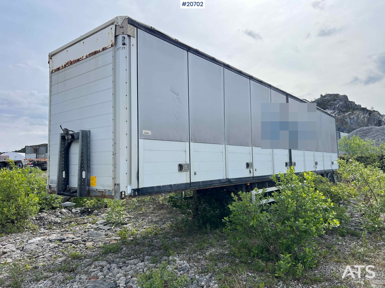 HRD 3 akslet kapelltralle rep.objekt m/ full sideåpning - نصف مقطورة بصندوق مغلق: صورة 3 HRD 3 akslet kapelltralle rep.objekt m/ full sideåpning - نصف مقطورة بصندوق مغلق: صورة 3