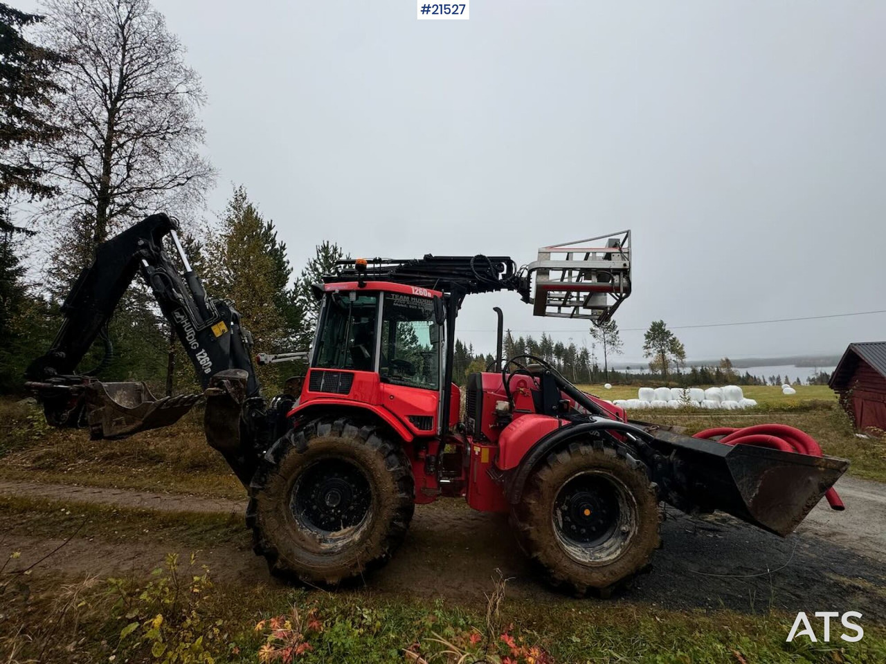لودر ذو محراث خلفي/ باكهو Huddig 1260B Traktorgraver m/ Huddig 2000 lift, tilt og pusseskuffe: صورة 7 لودر ذو محراث خلفي/ باكهو Huddig 1260B Traktorgraver m/ Huddig 2000 lift, tilt og pusseskuffe: صورة 7