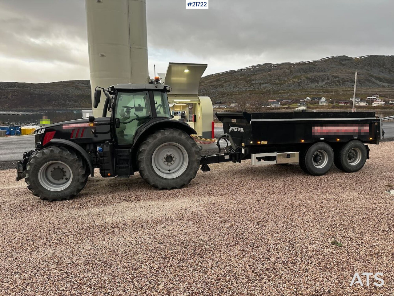 Massey Ferguson 7719 S 4x4 brøyterigget traktor m/ 2 sett dekk, snøfres og henger. SE VIDEO - جرار: صورة 2 Massey Ferguson 7719 S 4x4 brøyterigget traktor m/ 2 sett dekk, snøfres og henger. SE VIDEO - جرار: صورة 2
