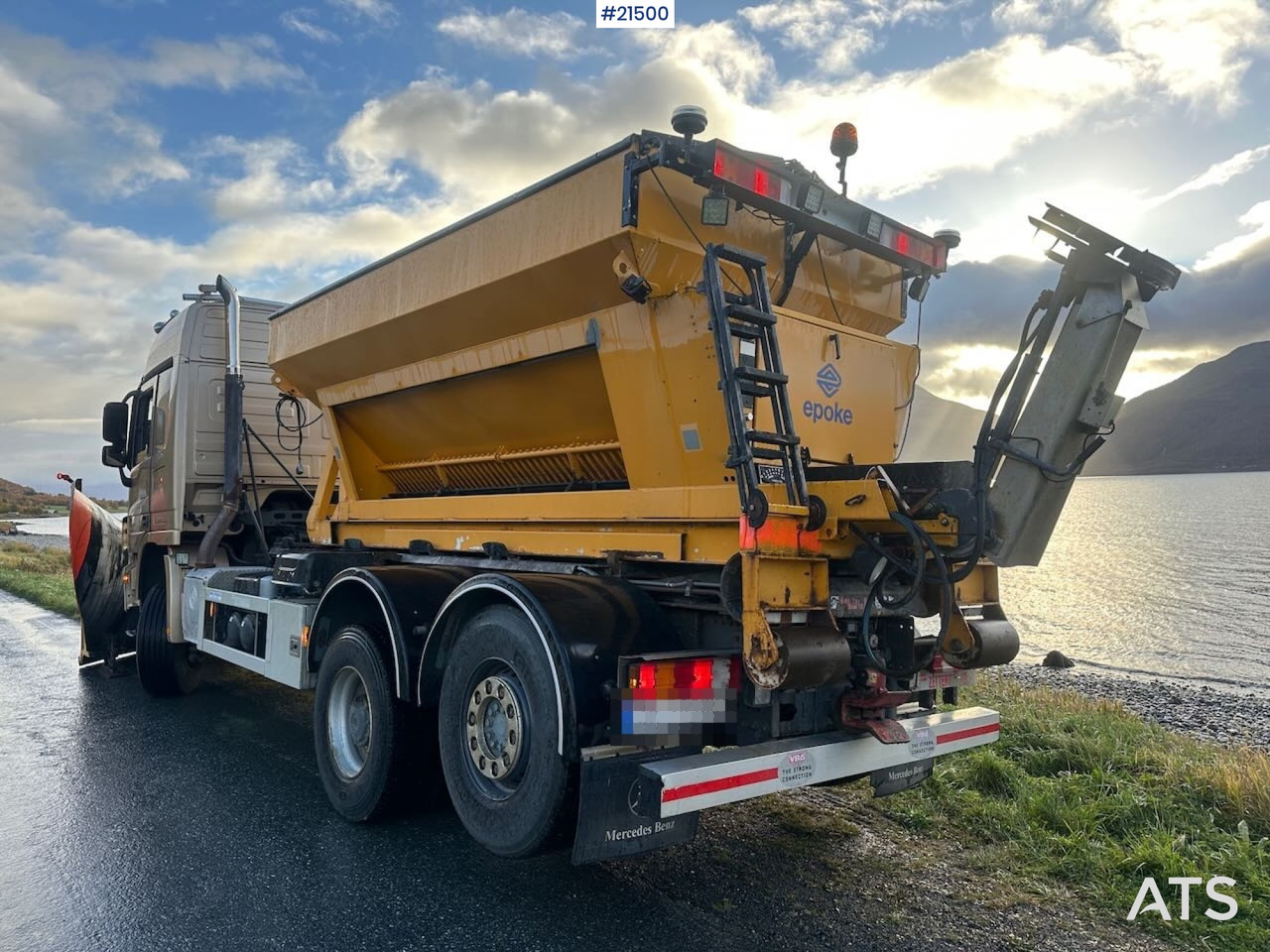 Mercedes Actros 2848 4x4+2 brøyterigget krokbil - شاحنة برافعة خطافية: صورة 3 Mercedes Actros 2848 4x4+2 brøyterigget krokbil - شاحنة برافعة خطافية: صورة 3