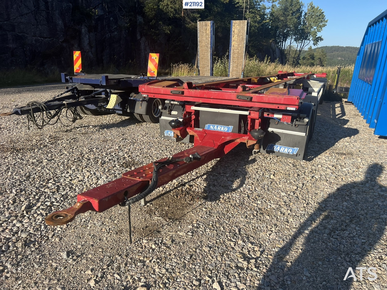 Narko 4 akslet container henger - مقطورة هوك ليفت/ لود لوجر: صورة 3 Narko 4 akslet container henger - مقطورة هوك ليفت/ لود لوجر: صورة 3