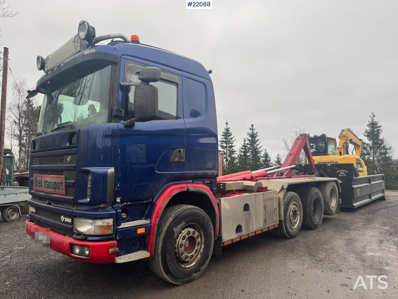 Scania 2003 Scania R164 580 8x2 Tridem Krokbil - شاحنة برافعة خطافية: صورة 2 Scania 2003 Scania R164 580 8x2 Tridem Krokbil - شاحنة برافعة خطافية: صورة 2