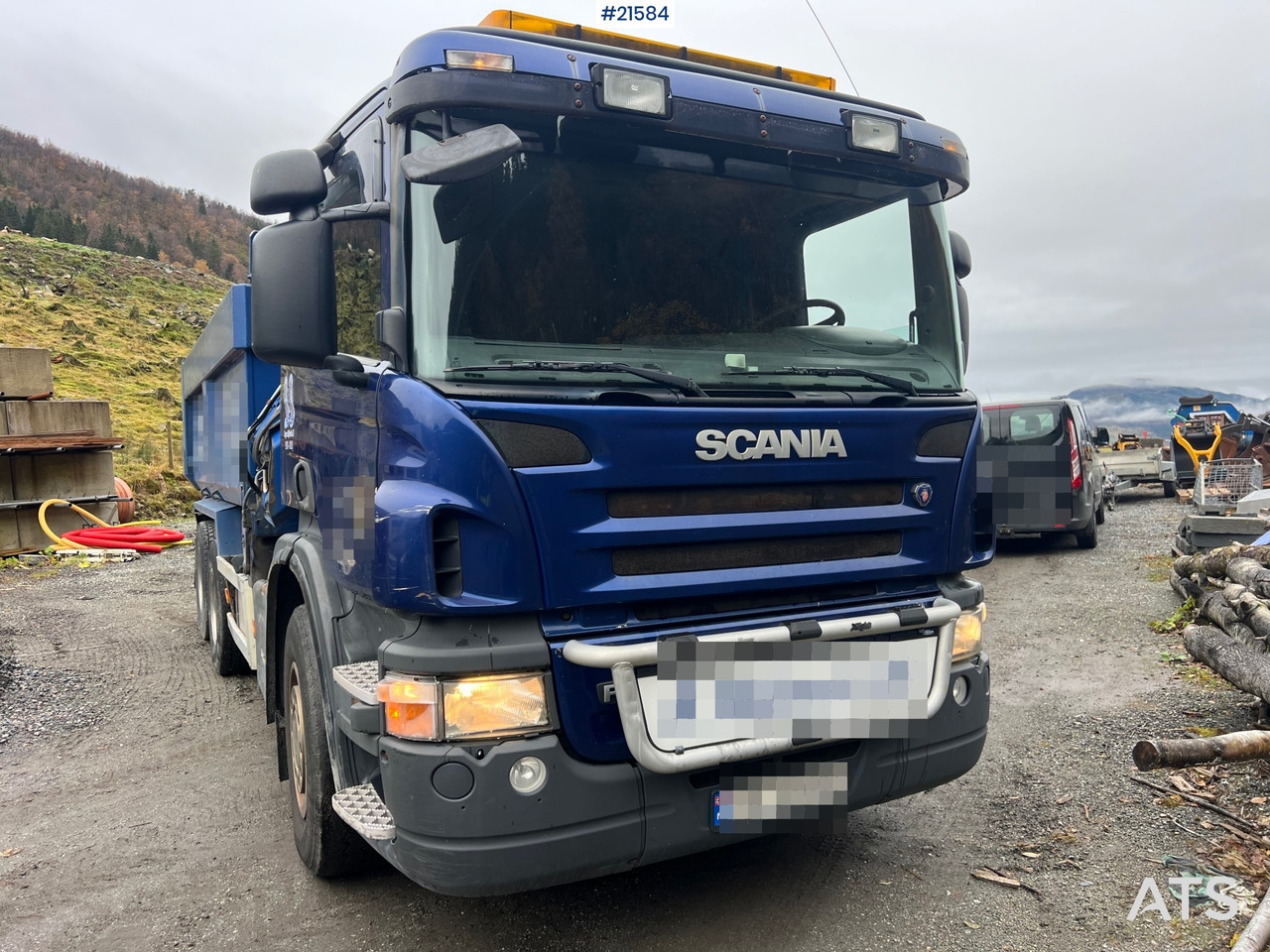 Scania P380 6x2 kranbil m/tipp, m/14t/ og m/Hiab kran - شاحنة كرين: صورة 4 Scania P380 6x2 kranbil m/tipp, m/14t/ og m/Hiab kran - شاحنة كرين: صورة 4