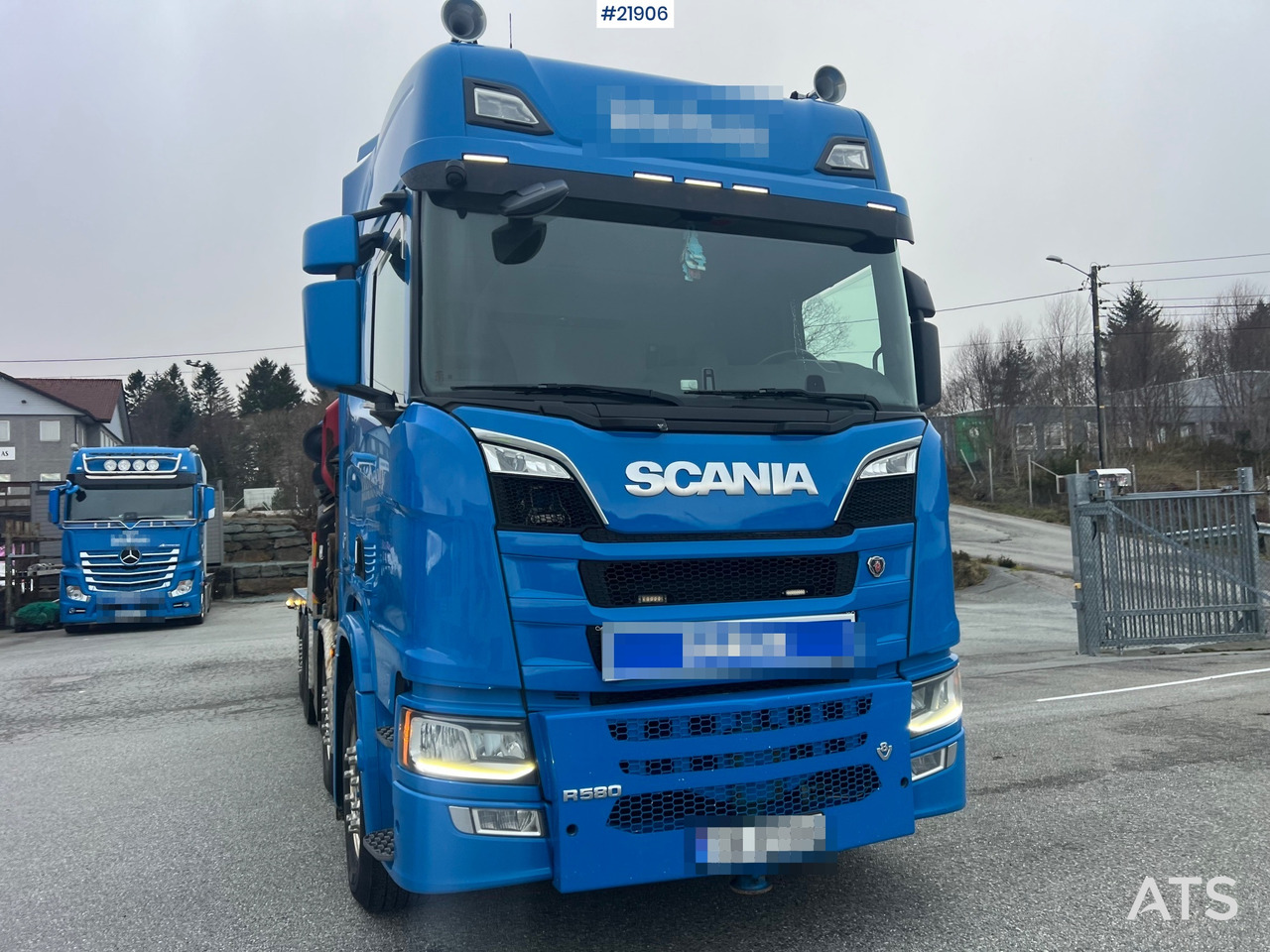 Scania R580 8x2 kranbil m/ 95t/m hmf kran, jibb , vinsj og konar planslep - شاحنة كرين: صورة 5 Scania R580 8x2 kranbil m/ 95t/m hmf kran, jibb , vinsj og konar planslep - شاحنة كرين: صورة 5